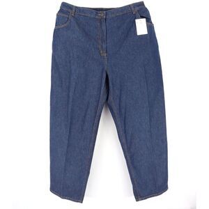 Mainstreet Blues‎ Jeans Womens 22W Blue 100% Cotton Stretch Waist High Rise NWT